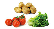 Soufflé pommes de terre – fromage et salade
